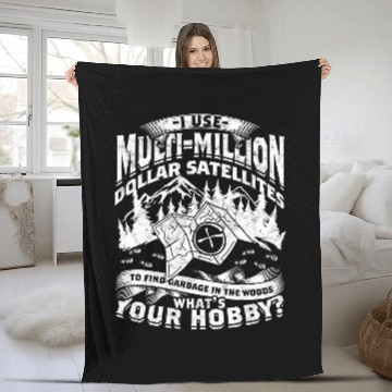 Discover Geocache Multi Million Dollar Satellites Fleece Blankets