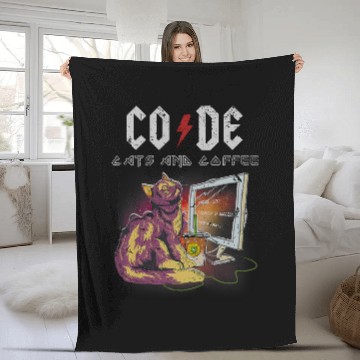 Discover Coffee Fun Cats Code Classic Rock vintages Retro Programming Baseball Tees Fleece Blankets