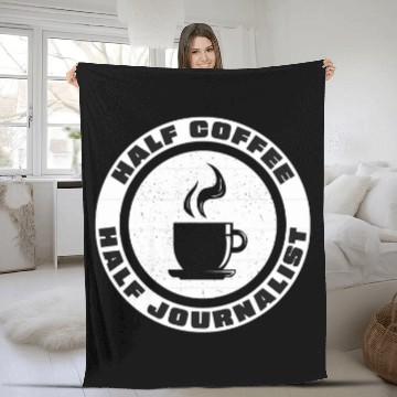 Discover Coffee Fun Spanish Teacher Maestras Bilingue Half Coffee Half Maestra Fleece Blankets