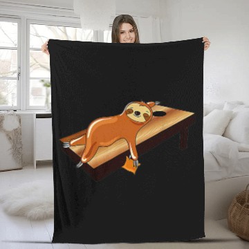 Discover Sloth Pet Cornhole Sloth Playing Cornhole Funny Baseball Tees Fleece Blankets