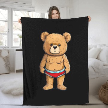 Discover Bear Pet Funny swim Trunks with this Teddy Bear Outfit Baseball Tees Fleece Blankets