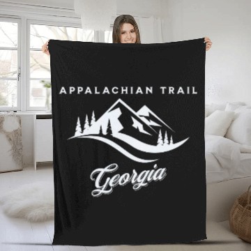 Discover Appalachian Trail Georgia Hiking Scenic Trail Zip Fleece Blankets