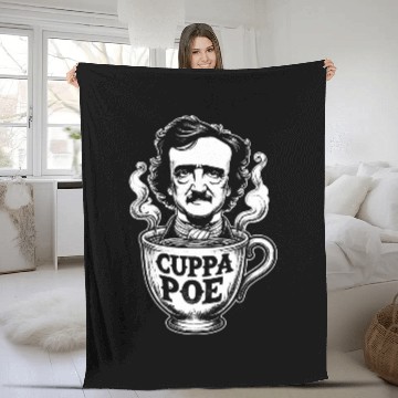Discover Coffee Fun Edgar Allan Poe Cuppa Poe for Coffee and Tea Lovers Baseball Tees Fleece Blankets