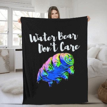 Discover Bear Pet Water Bear Don t Care Tardigrade Science Fan Fleece Blankets
