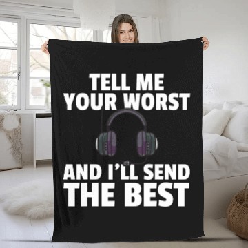 Discover 911 Dispatcher Police Yellow Line 3 Fleece Blankets