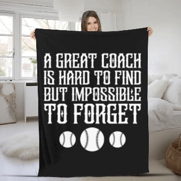 Discover Softball Coachs Coaches Softball Team Leader Baseball Tees Fleece Blankets
