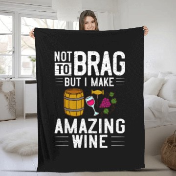 Discover Wines Fun Making Winemaker Vineyard Grape Beginner Winery 1 Fleece Blankets
