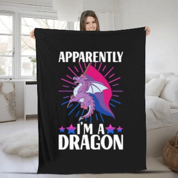Discover Dragon Pet Bisexual Pride Flag Bisexual Dragon 1 Baseball Tees Fleece Blankets