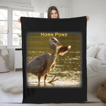 Discover Fishing Great Blue Heron 1 Baseball Tees Fleece Blankets