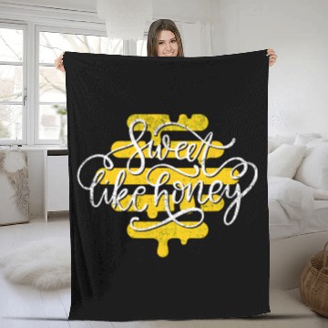 Discover Bee Lovers Fleece Blankets Honey Bee s Sweet As Honey Fleece Blankets
