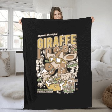 Discover Giraffe Pet Loops Cereal Fleece Blankets