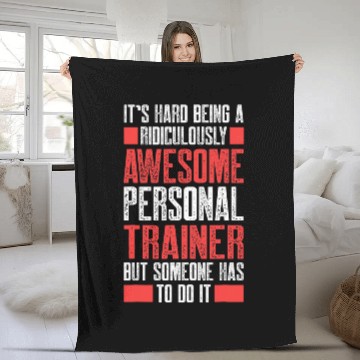 Discover Personal Trainer Gym Coachs Ridiculously Wellness Coaching Zip Fleece Blankets