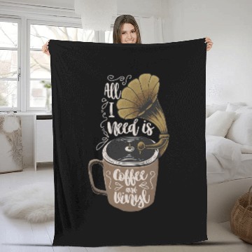 Discover Coffee Fun Vinyl Record LP Coffee Lover Art Baseball Tees Fleece Blankets