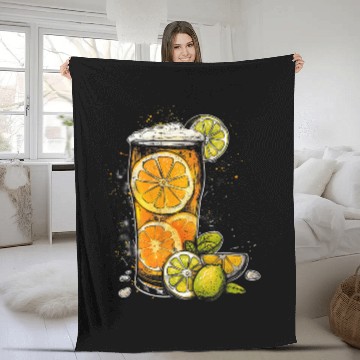 Discover Beer Fun Citrus Baseball Tees Fleece Blankets