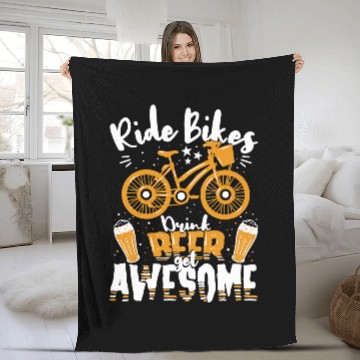 Discover Beer Fun Beer Funny cycling beer drinking becomes unique Baseball Tees Fleece Blankets
