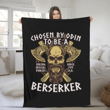 Discover Berserker Viking Special Forces Baseball Tees Fleece Blankets