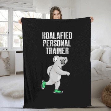 Discover Personal Trainer Gym Coachs Koalafied Wellness Coaching Zip Fleece Blankets