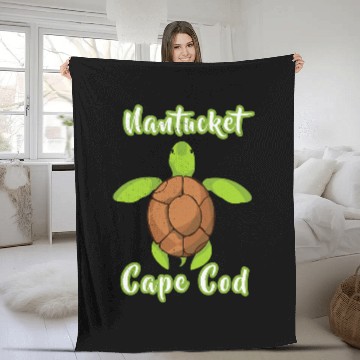 Discover Turtle Pet distressed nantucket island cape cod summer vacation turtle Baseball Tees Fleece Blankets