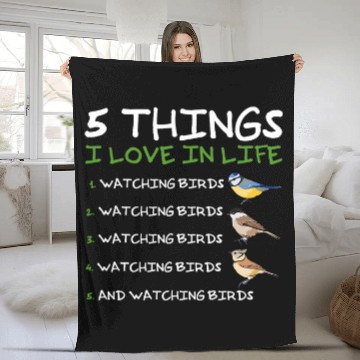 Discover Photographer Job Nature Birds Birdwatching Fleece Blankets