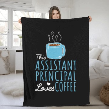Discover Coffee Fun Assistant Principal Fleece Blankets