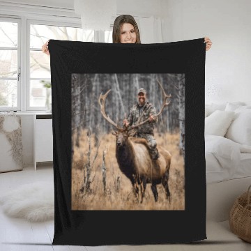 Discover Celebration Successful Elk Hunt Fleece Blankets