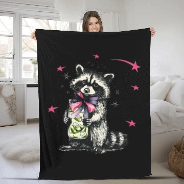 Discover Raccoon Pet With Pickle Jar Canning Season Baseball Tees Fleece Blankets