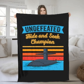 Discover Submariner Quote Undefeated Hide And Seek Champion Submarine Baseball Tees Fleece Blankets