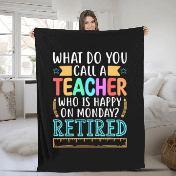 Discover Retiring Teacher For A Retired Teacher Retirement Gift Baseball Tees Fleece Blankets