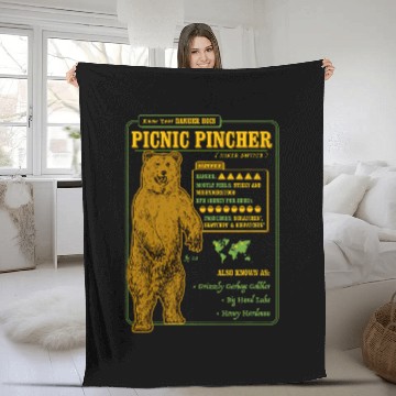 Discover Bear Pet Fact File Picnic Pincher Grizzly Baseball Tees Fleece Blankets