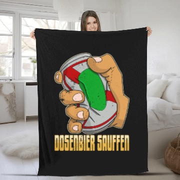 Discover Canned beer alcohol beer beer cans booze drinker 14 Fleece Blankets