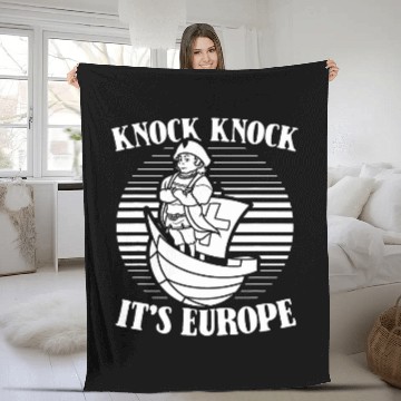 Discover Columbus Day Christopher 1492 Fleece Blankets