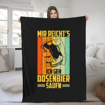 Discover Canned beer alcohol beer beer cans booze drinker 23 Fleece Blankets