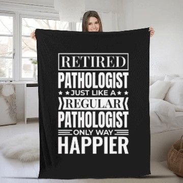 Discover Retiree Pathologist Design for Retired Speech Pathology Fleece Blankets