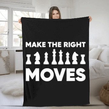 Discover Right Moves Board Game Lover Baseball Tees Fleece Blankets
