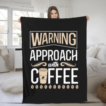 Discover Coffee Fun Warning Approach With Coffee School Staff 2 Baseball Tees Fleece Blankets