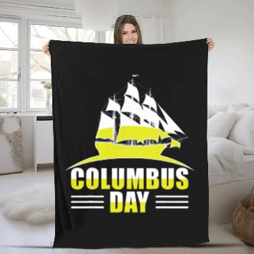 Discover Columbus Day Christopher Columbus Day Baseball Tees Fleece Blankets