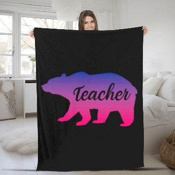 Discover Bear Pet Bisexual Teacher Bear LGBTQ Bisexual Pride Baseball Tees Fleece Blankets