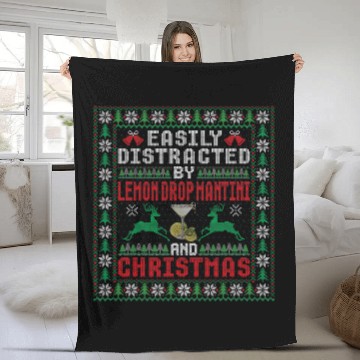 Discover Wines Fun Easily Distracted By Lemon Drop Mantini Christmas Cocktails Baseball Tees Fleece Blankets