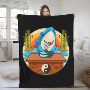 Discover Shark Cooking Zen Feng Shui Kitchen Chef Cook Cooking Lovers Baseball Tees Fleece Blankets
