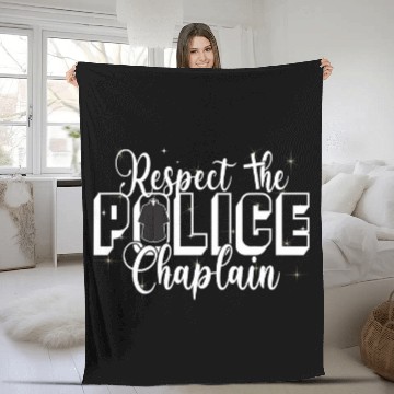 Discover Christian chaplain Respect the police chaplain 1 Fleece Blankets