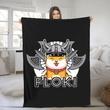 Discover Floki Viking Shiba Dog Baseball Tees Fleece Blankets