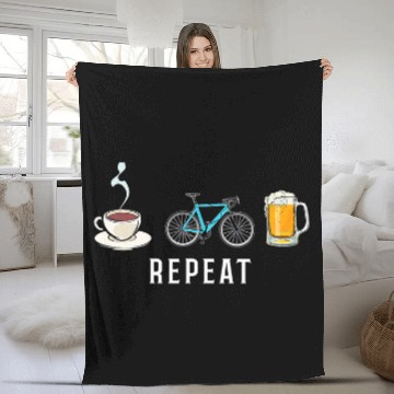 Discover Beer Fun Biking Coffee Go Cycling Beer Repeat Funny Biker Cyclists Baseball Tees Fleece Blankets