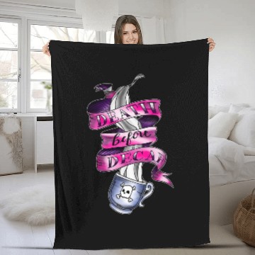 Discover Death Before Decaf Coffee New School Tattoo Baseball Tees Fleece Blankets