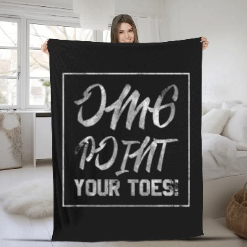 Discover OMG Point Your Toes dance teachers or coach Zip Fleece Blankets