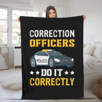 Discover Correction Officers Do Correctly Correctional Officer Fleece Blankets