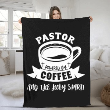 Discover Coffee Fun Pastor Powered Coffee And The Holy Spirit Baseball Tees Fleece Blankets