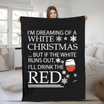 Discover Wines Fun White Christmas 55 glass Baseball Tees Fleece Blankets
