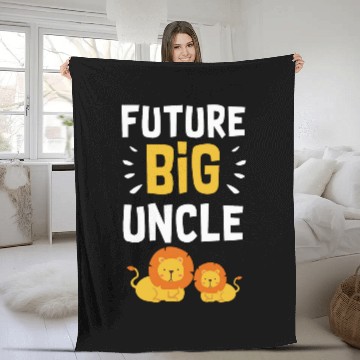 Discover Lion Pet Soon to be Great Uncle Lion Zip Fleece Blankets