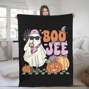Discover Coffee Fun Boojee ghosts Drinking Coffee Spooky Halloween Pumpkin Baseball Tees Fleece Blankets