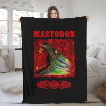 Discover Lion Pet Mastodon Rainbow Lion Fleece Blankets
